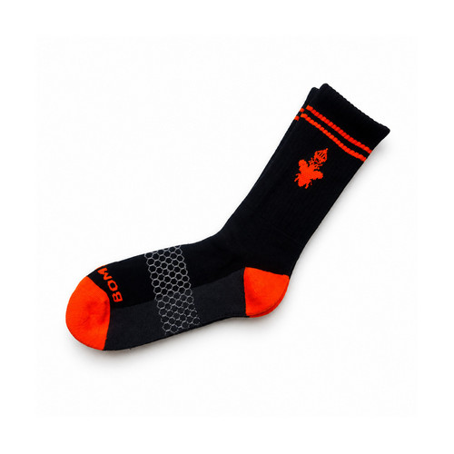 Bombas Calf Socks Medium (Orange/Black) (1 Pair)