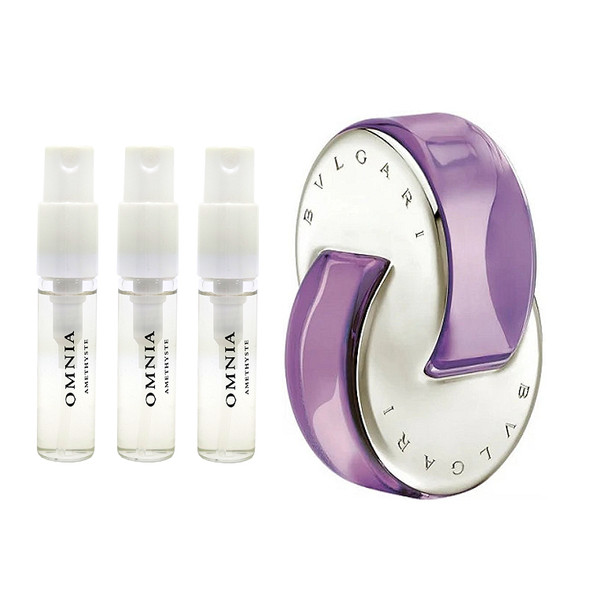 3 Pack Travel Size Sprays Bvlgari Omnia Amethyste Eau De Toilette