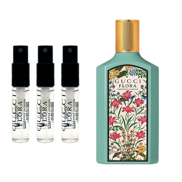 3 Pack Travel Size Sprays Gucci Flora Gorgeous Jasmine Eau De Parfum