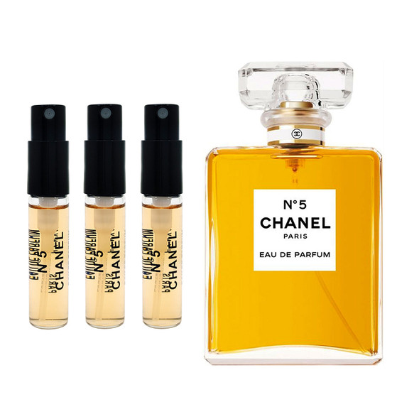 3 Pack Travel Size Sprays Chanel No. 5 Eau De Parfum