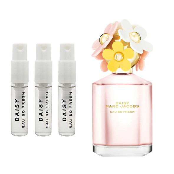 3 Pack Travel Size Sprays Marc Jacobs Daisy Eau So Fresh Eau de Toilette