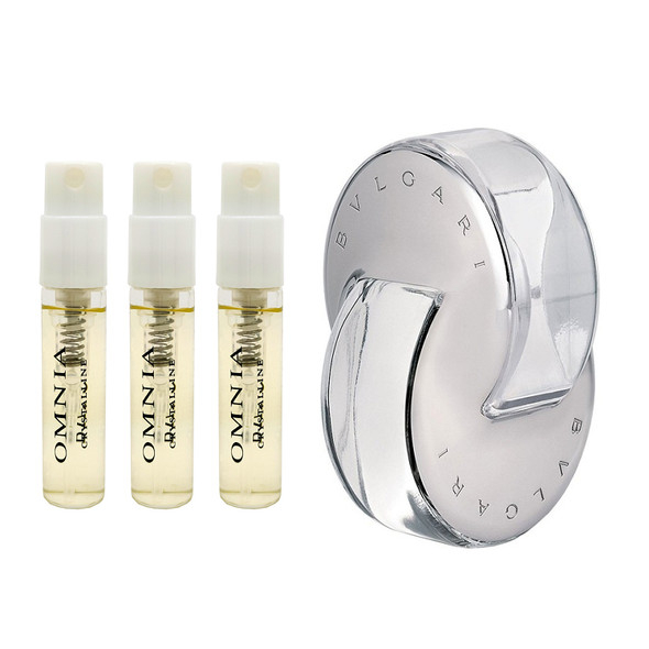 3 Pack Travel Size Sprays Bvlgari Omnia Crystalline Eau De Toilette