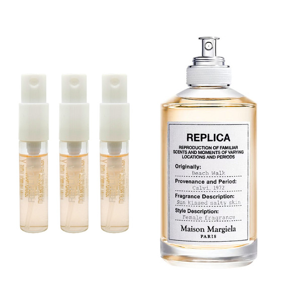3 Pack Travel Size Sprays Maison Margiela Replica Beach Walk Eau De Toilette