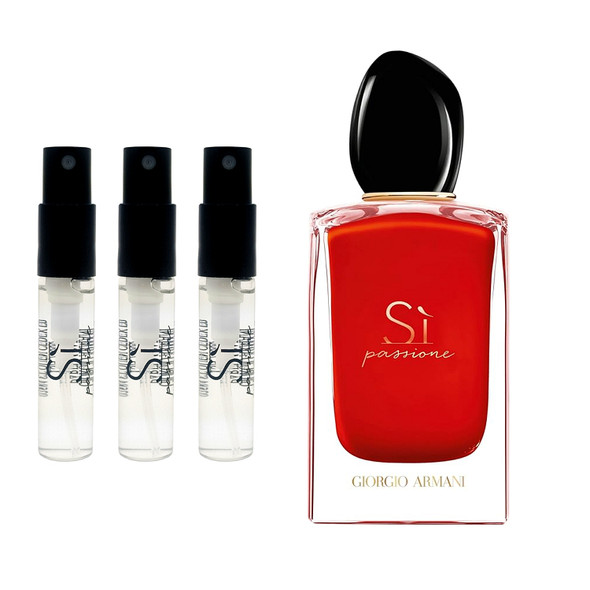 3 Pack Travel Size Sprays Giorgio Armani Sì Passione Eau De Parfum