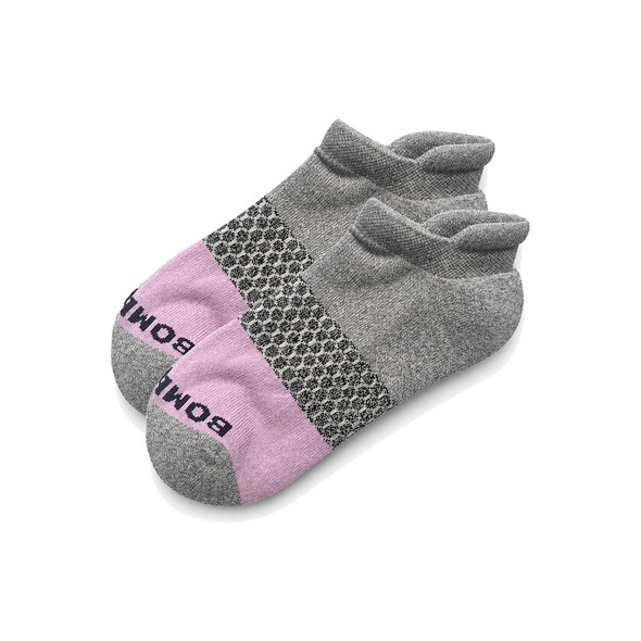 Bombas Ankle Socks TriBlock Pink Black Grey (2 Pairs)