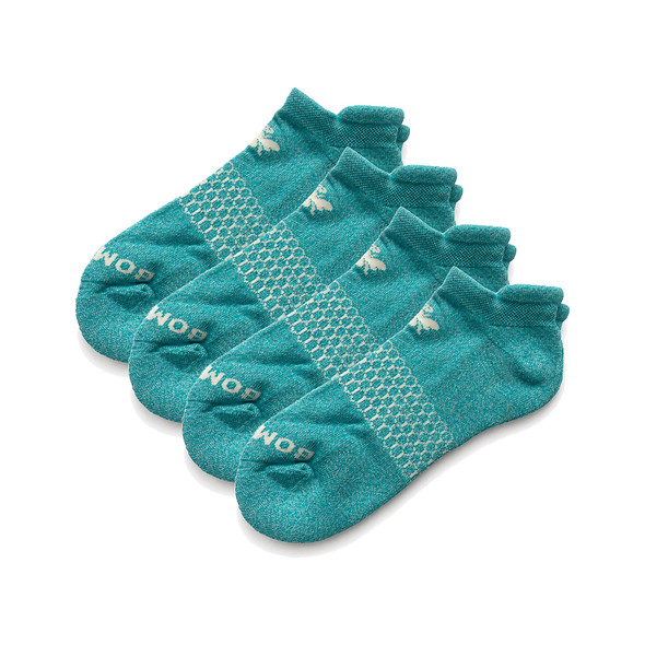 Bombas Ankle Socks Turquoise (4 Pairs)