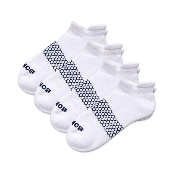 Bombas Ankle Socks White (4 Pairs)