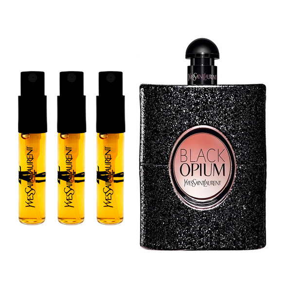 Yves Saint Laurent Black Opium Eau De Toilette - 3 Pack of 2ml