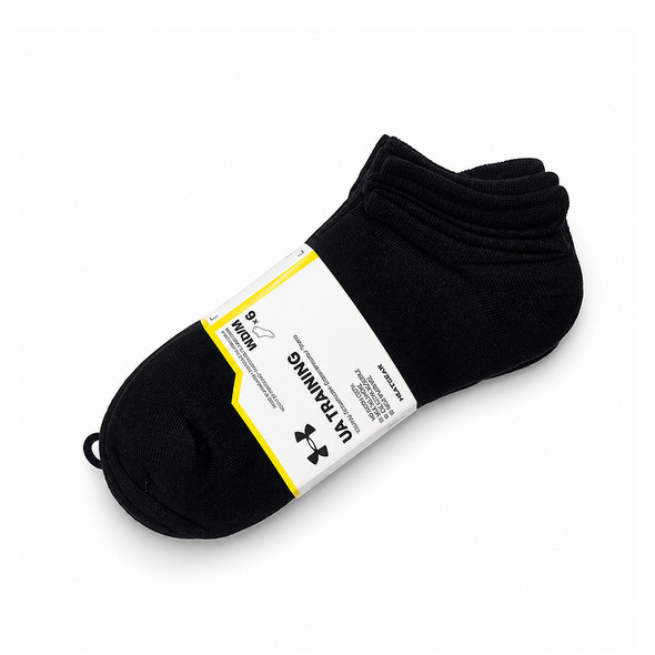 Under Armour Ankle Training 6-Pack Socks Medium (Black)