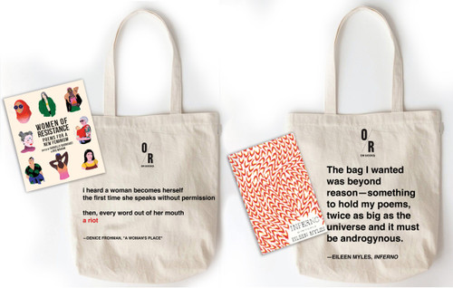 Women of Resistance Tote Bag +  Paperback, Inferno Tote Bag + Paperback