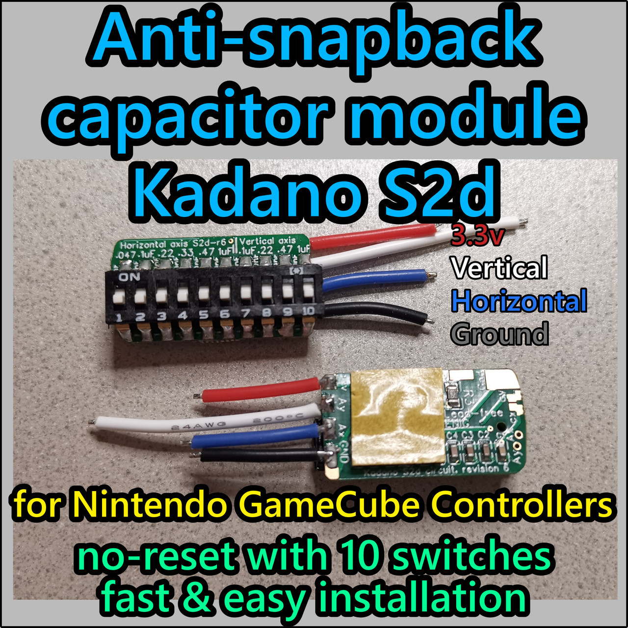 Kadano GCC anti-snapback capacitor module, no-reset with 10
