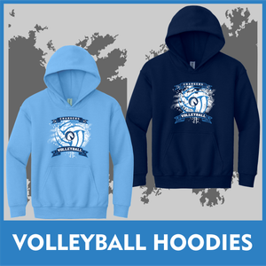 INDY WEST Chargers VOLLEYBALL Fleece Hoodie