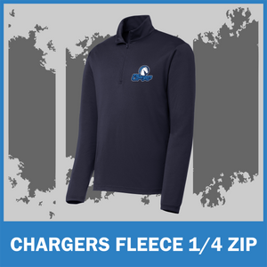 ICS Chargers FLEECE lined Poly Performance 1/4 zip ICS Chargers FLEECE lined Poly Performance 1/4 zip
