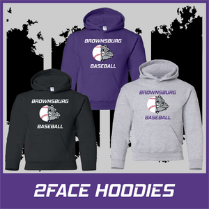 Brownsburg  2FACE Baseball Hoodies