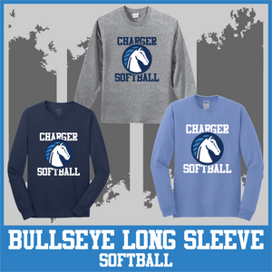 Chargers BULLSEYE Softball Long Sleeve Tee Chargers BULLSEYE Softball Long Sleeve Tee