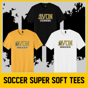 AVON Soccer WORD MARK super soft tee AVON Soccer WORD MARK super soft tee
