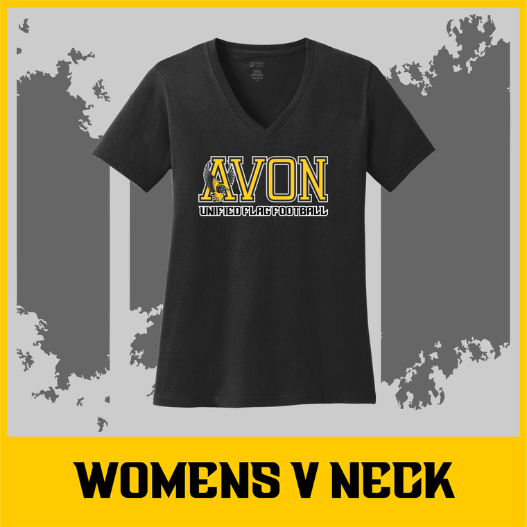 AVON Flag Football Womens V Neck