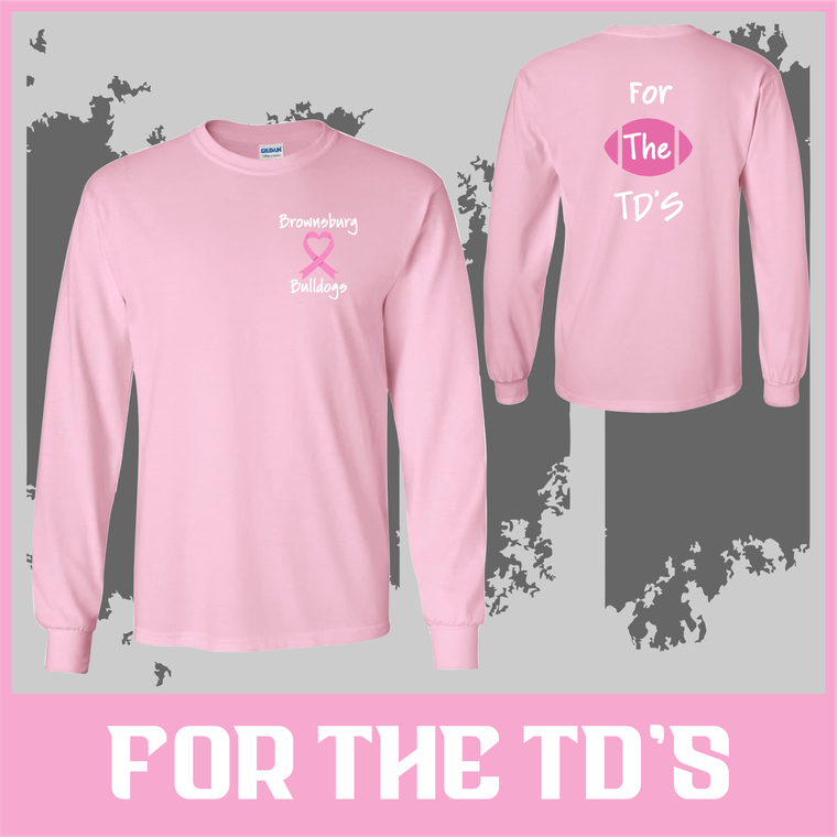BULLDOGS  PINK OUT  Long Sleeve Tee