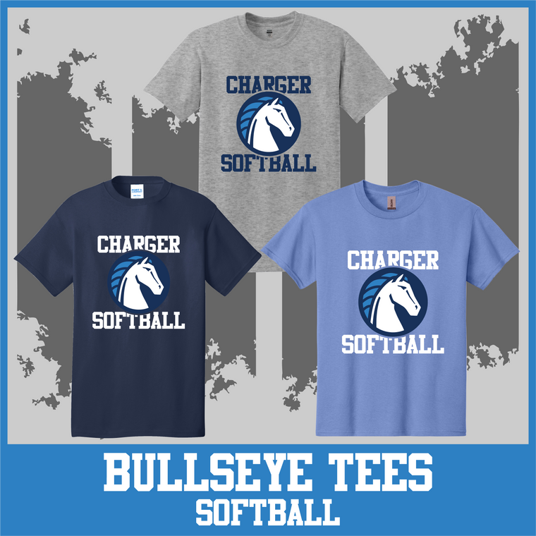 Chargers  BULLSEYE Softball Tees