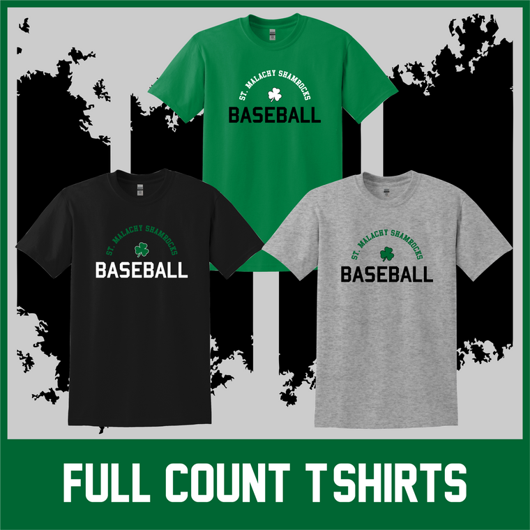 St Malachy FULL COUNT Baseball Tee