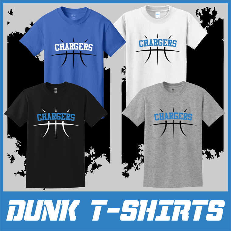 Chargers  DUNK Basketball Tees