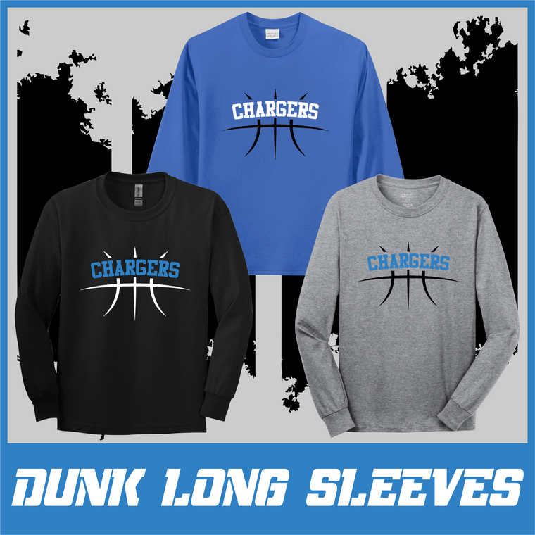 Chargers  DUNK Basketball Long Sleeve Tee