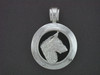 Frame Coin Bezel With Belgian Laekenois Pendant