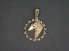 Frame Cir 3 Prong W Borzoi Pendant