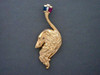 Frame Snake W 3 Bagetts And Borzoi 1316, Pendant