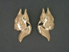Boston Terrier Head Dbl L & R Earrings