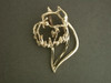 Brussel Griffon Head Cropped Rough Pendant