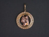 Frame Greek Round W Brussels Griffon Head Pendant