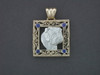 Frame Antique Square With Bulldog Pendant