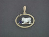 Frame Five With Bulldog And Ball Pendant