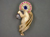 Rosette Bullmastiff Head Pendant