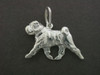 Chinese Shar-Pei Full Body Med L Silver Pendant