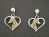 Earrings Hearts Thick With Dachshund