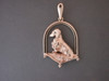 Frame Arch W Dachshund Long Hair Sitting On Pillow Pendant