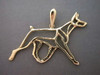 Doberman Full Body Cutout Gating R Pendant