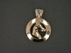 Frame Coin Bezel Lrg Front  W Doberman Pendant