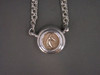 Necklace Frame Round Tank with Doberman Coin Pendant