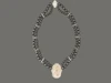 Necklace Hematite Beads W Doberman