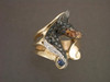 Ring Doberman With Black And Cognac  Diamonds