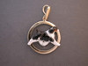 Frame Cir W English Springer Pendant