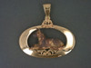 Frame Oval Antique W German Shepherd Pendant