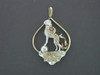 German Shorthair Pointer In Mari Frame Adj Pendant