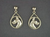 Earrings Tear Drop With Great Dane