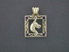 Frame Antique Square With Great Dane Pendant