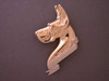 Great Dane Head  With Banner Pendant