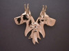 Great Dane Head L&R W Rosette 3, Pendant